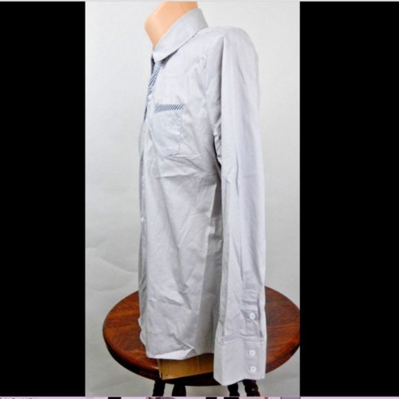 Ding Ge Fu Shi Long Sleeve Button Front Shirt NWOT - Picture 4 of 8